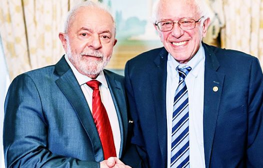 Sanders e Lula falam de fortalecimento da democracia e combate à extrema direita