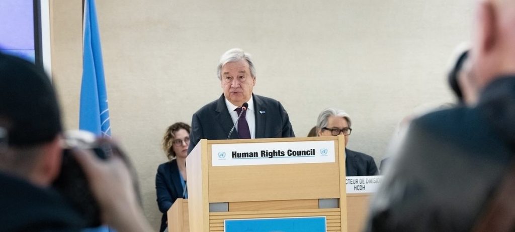 ONU: Guterres diz que o direito humano é a solução para muitos problemas do mundo