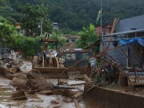 Parte dos deslizamentos veio do alto da serra e ganhou velocidade