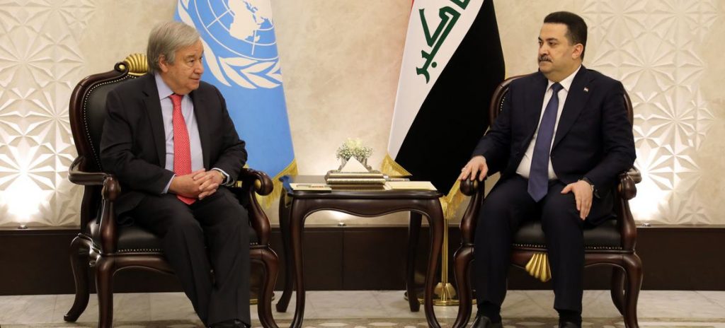 Guterres enfatiza compromisso da ONU com o Iraque