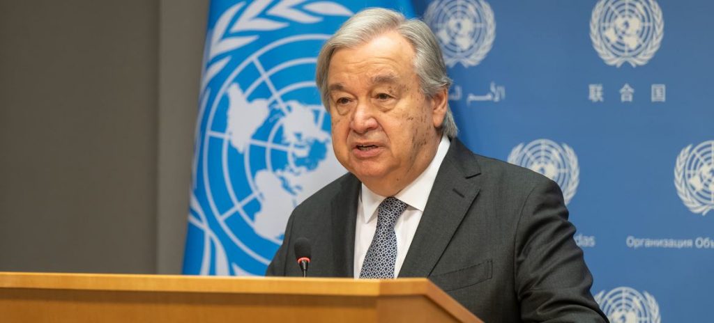 Guterres diz que rompimento de barragem é uma catástrofe monumental