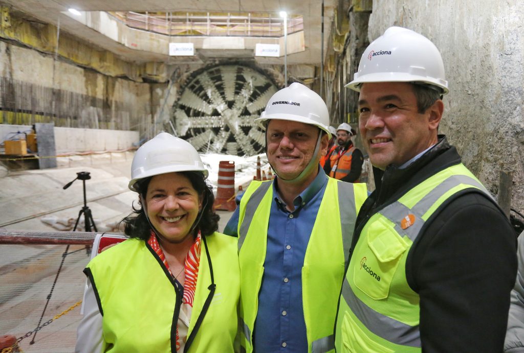 Governador visita obras da linha 6 do metrô