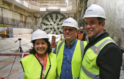 Governador visita obras da linha 6 do metrô