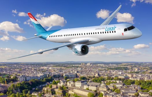 Luxair encomenda quatro jatos E195-E2 da Embraer, com opções para mais cinco aeronaves