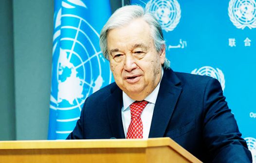 Guterres pede ação para superar crise no conflito Israel-Palestina