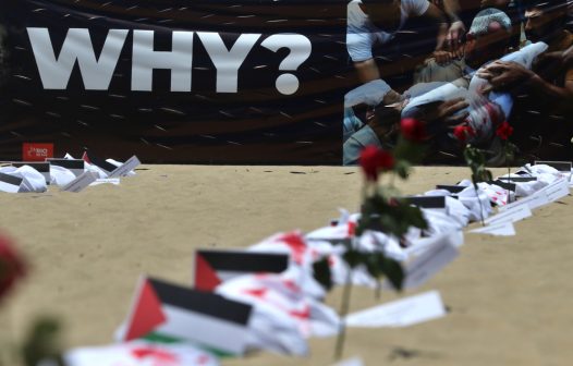 Rio de Paz protesta contra a morte de crianças palestinas em Gaza