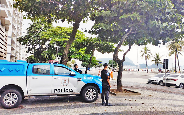 Forças de segurança intensificarão abordagens em Copacabana