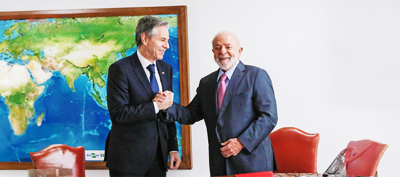 Lula e Blinken concordaram com necessidade de criação de Estado Palestino