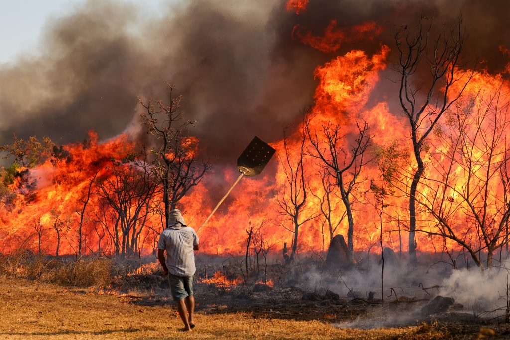 Emissão de gases por incêndios é recorde em dois estados